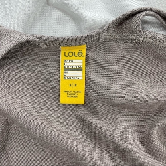 LOLE Colorblock Grey and White Asymetric Hem Tank Top NWOT - Picture 9 of 11